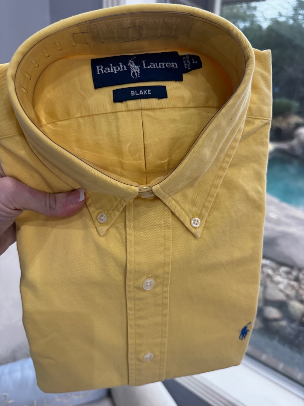 Ralph Lauren Yellow Blake Button-Down Shirt